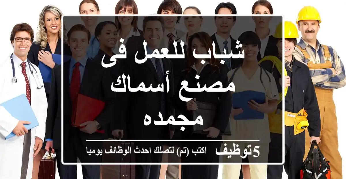 شباب للعمل فى مصنع أسماك مجمده